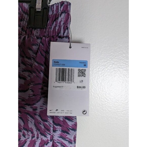 Nike One Shorts Girls Big Kids‎ Size Medium Hi Rise Dri-FIT Running Lined NEW - Picture 3 of 5